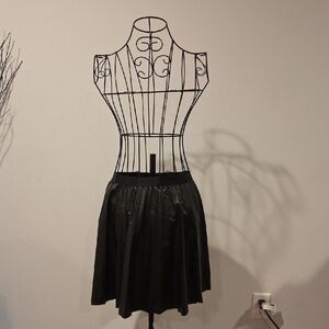 Chocolate Black Pleated Mini Skirt